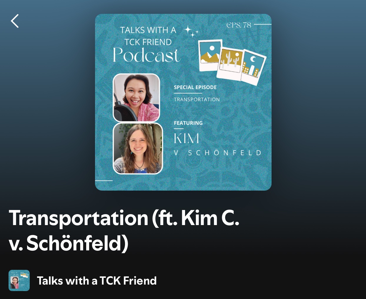 A personal TCK story about transportation